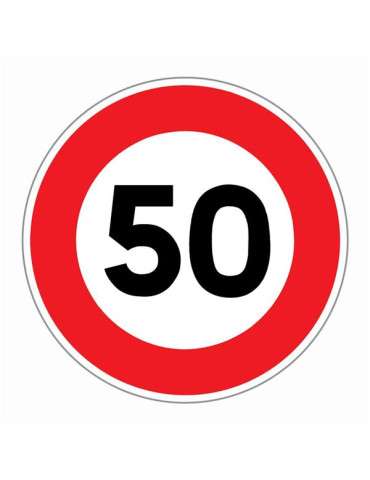 Panneau 50 KM/H